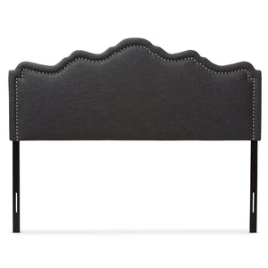 Baxton Studio Nadeen Modern And Contemporary Dark Grey Fabric Full Size Headboard