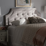 Load image into Gallery viewer, Baxton Studio Mars Modern And Contemporary Greyish Beige Fabric Queen Size Headboard
