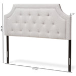 Load image into Gallery viewer, Baxton Studio Mars Modern And Contemporary Greyish Beige Fabric King Size Headboard
