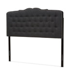 Load image into Gallery viewer, Baxton Studio Lucy Modern And Contemporary Dark Grey Fabric Queen Size Headboard
