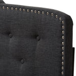 Load image into Gallery viewer, BAXTON STUDIO LUCY MODERN AND CONTEMPORARY DARK GREY FABRIC KING SIZE HEADBOARD
