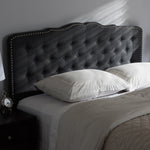 Load image into Gallery viewer, Baxton Studio Lucy Modern And Contemporary Dark Grey Fabric King Size Headboard
