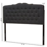 Load image into Gallery viewer, Baxton Studio Lucy Modern And Contemporary Dark Grey Fabric King Size Headboard
