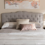 Load image into Gallery viewer, Baxton Studio Lucy Modern And Contemporary Greyish Beige Fabric Full Size Headboard
