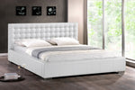 Load image into Gallery viewer, Baxton Studio Madison White Modern Bed With Upholstered Headboard - King Size
