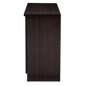 Baxton Studio Colburn Modern And Contemporary 6-Drawer Dark Brown Finish Wood Storage Dresser