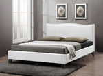 Load image into Gallery viewer, BAXTON STUDIO BATTERSBY WHITE MODERN BED WITH UPHOLSTERED HEADBOARD - QUEEN SIZE
