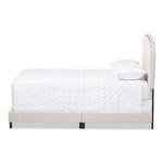 Load image into Gallery viewer, Baxton Studio Lexi Modern And Contemporary Light Beige Fabric Upholstered Full Size Bed
