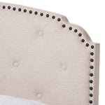 Load image into Gallery viewer, Baxton Studio Lexi Modern And Contemporary Light Beige Fabric Upholstered Full Size Bed
