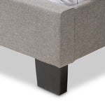 Load image into Gallery viewer, BAXTON STUDIO LEXI MODERN AND CONTEMPORARY LIGHT GREY FABRIC UPHOLSTERED QUEEN SIZE BED
