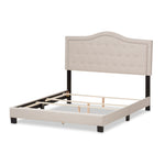 Load image into Gallery viewer, Baxton Studio Emerson Modern And Contemporary Light Beige Fabric Upholstered King Size Bed
