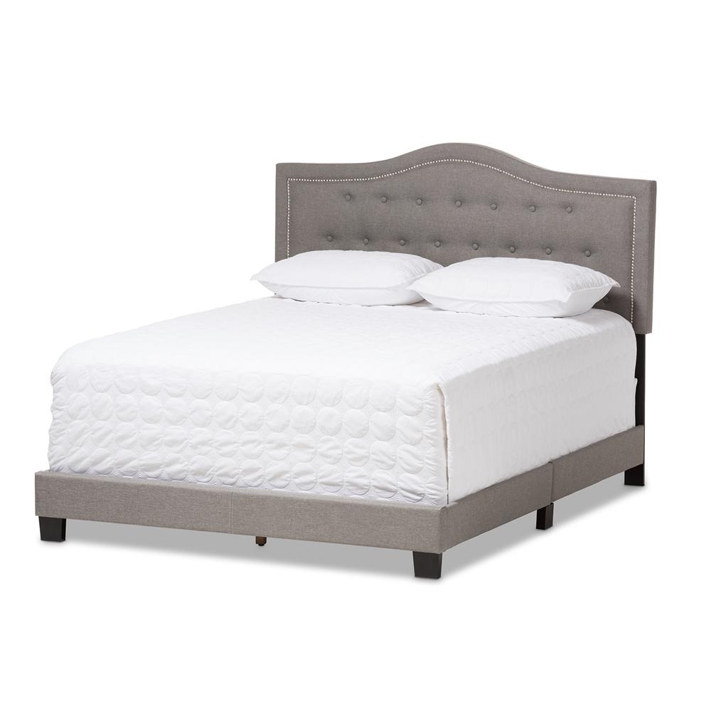 Baxton Studio Emerson Modern and Contemporary Fabric Upholstered Bed