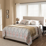 Load image into Gallery viewer, Baxton Studio Hampton Modern And Contemporary Light Beige Fabric Upholstered Full Size Bed
