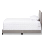 Load image into Gallery viewer, Baxton Studio Hampton Modern And Contemporary Light Grey Fabric Upholstered Full Size Bed
