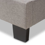 Load image into Gallery viewer, BAXTON STUDIO HAMPTON MODERN AND CONTEMPORARY LIGHT GREY FABRIC UPHOLSTERED FULL SIZE BED
