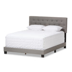 Load image into Gallery viewer, Baxton Studio Cassandra Modern And Contemporary Light Grey Fabric Upholstered Full Size Bed
