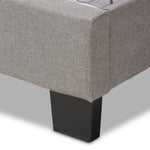 Load image into Gallery viewer, BAXTON STUDIO CASSANDRA MODERN AND CONTEMPORARY LIGHT GREY FABRIC UPHOLSTERED QUEEN SIZE BED
