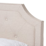 Load image into Gallery viewer, Baxton Studio Willis Modern And Contemporary Light Beige Fabric Upholstered Queen Size Bed
