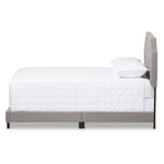 Load image into Gallery viewer, Baxton Studio Willis Modern And Contemporary Light Grey Fabric Upholstered King Size Bed
