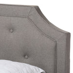 Load image into Gallery viewer, Baxton Studio Willis Modern And Contemporary Light Grey Fabric Upholstered Queen Size Bed
