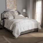 Load image into Gallery viewer, Baxton Studio Willis Modern And Contemporary Light Grey Fabric Upholstered Full Size Bed
