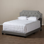 Load image into Gallery viewer, Baxton Studio Willis Modern And Contemporary Light Grey Fabric Upholstered Full Size Bed
