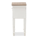 Load image into Gallery viewer, Baxton Studio Dauphine Provincial Style Weathered Oak And White Wash Distressed Finish Wood Nightstand
