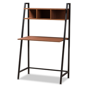 Baxton Studio Ethan Rustic Industrial Style Wood and Metal Desk