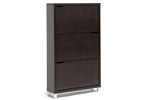 Load image into Gallery viewer, SIMMS DARK BROWN MODERN SHOE CABINET
