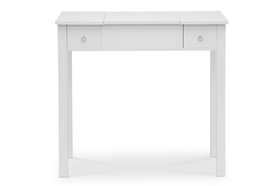 BAXTON STUDIO WHITE WESSEX VANITY TABLE