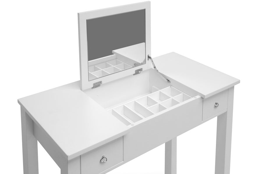 Baxton Studio White Wessex Vanity Table