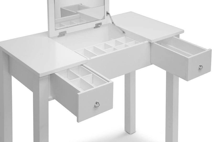 Baxton Studio White Wessex Vanity Table