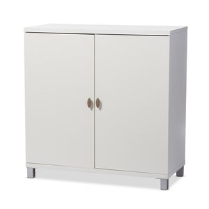 Baxton Studio Marcy Modern and Contemporary Wood Entryway Handbags or School Bags Storage Sideboard Cabinet