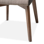 Load image into Gallery viewer, Baxton Studio Kimberly Mid-Century Modern Walnut Wood Round 5-Piece Dining Set
