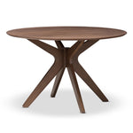 Load image into Gallery viewer, Baxton Studio Monte Mid-Century Modern Walnut Wood 47-Inch Round Dining Table
