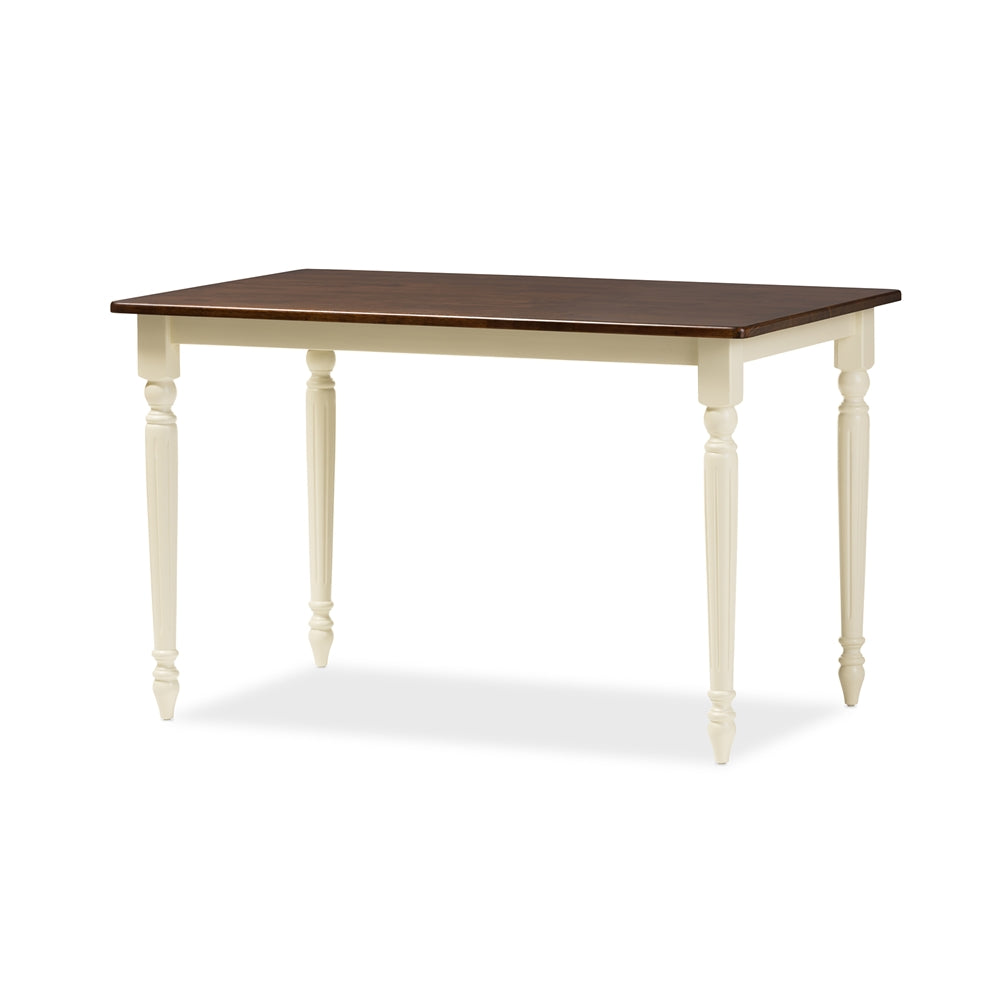 Baxton Studio Napoleon French Country Finishing Wood Dining Table