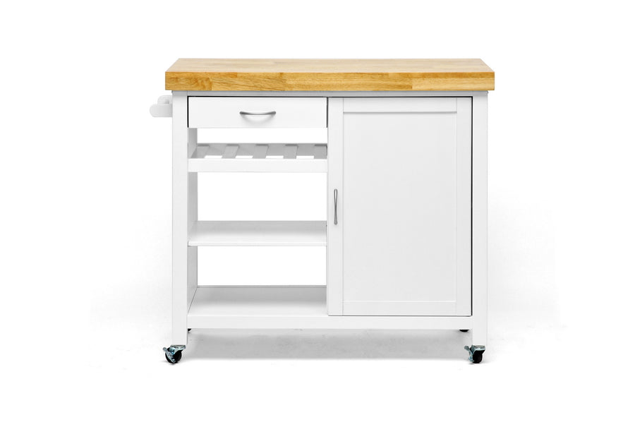 Baxton Studio Denver Modern Kitchen Cart