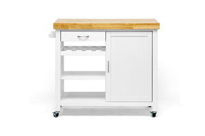 Baxton Studio Denver Modern Kitchen Cart