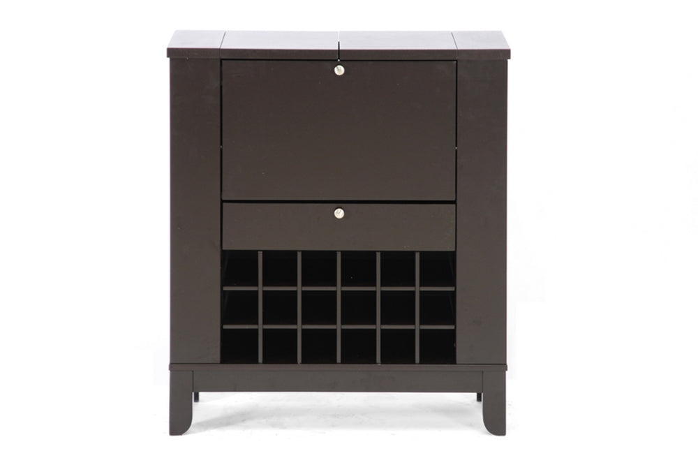 Baxton Studio Modesto Modern Dry Bar and Wine Cabinet