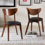 Load image into Gallery viewer, Baxton Studio Sumner Mid-Century Walnut Brown Dining Chair (Set Of 2)
