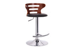 Load image into Gallery viewer, BAXTON STUDIO BUELL WALNUT AND BLACK MODERN BAR STOOL
