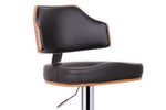 Load image into Gallery viewer, Baxton Studio Cabell Walnut And Black Modern Bar Stool
