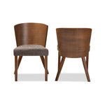 Load image into Gallery viewer, Baxton Studio Sparrow Brown Wood Modern Dining Chair (Set Of 2)
