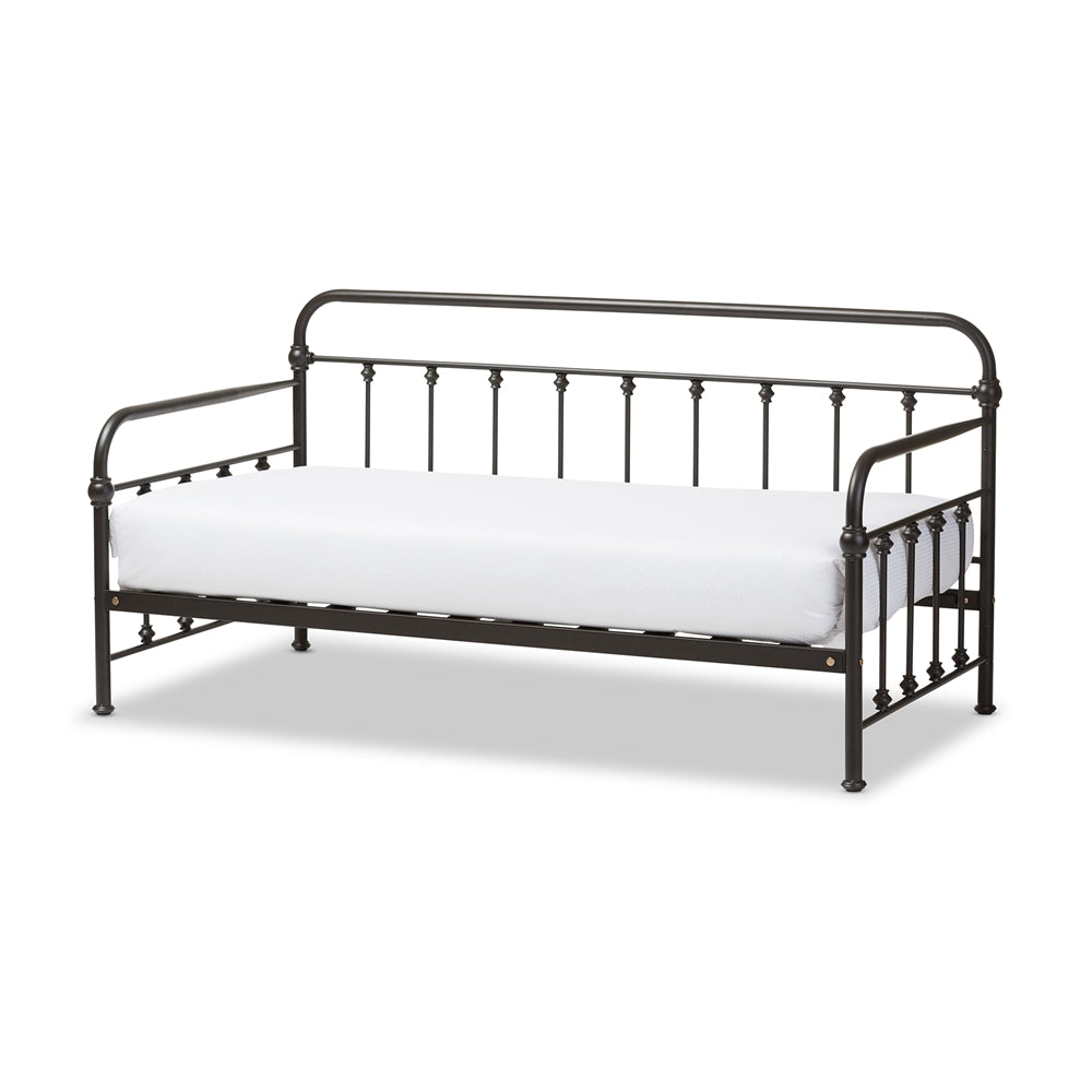 Baxton Studio Elsie Antique Metal Daybed - Twin Size