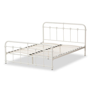 Baxton Studio Mandy Industrial Style Finished Metal Platform Bed