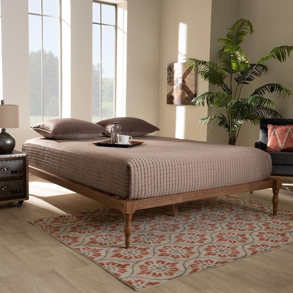 Baxton Studio Iseline Modern And Contemporary Finished Wood Platform Bed